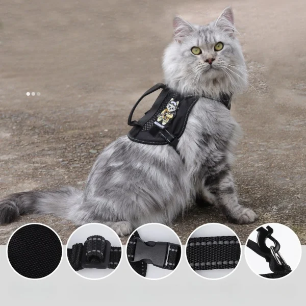 Escape-Proof Tactical Cat Harness & Leash Set