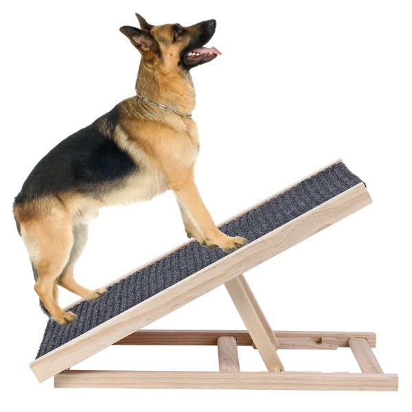 Adjustable Height Wooden Folding Pet Ramp