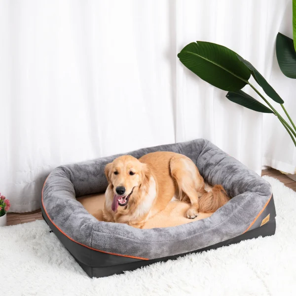 Washable Fleece Large Dog Bed – Warm & Comfortable