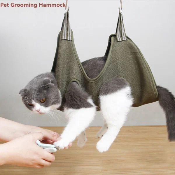 2-in-1 Pet Grooming Hammock & Nail Trimming Kit